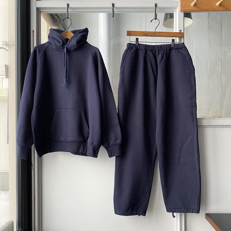 COMOLI コットン吊裏毛 パンツ NAVY SIZE1