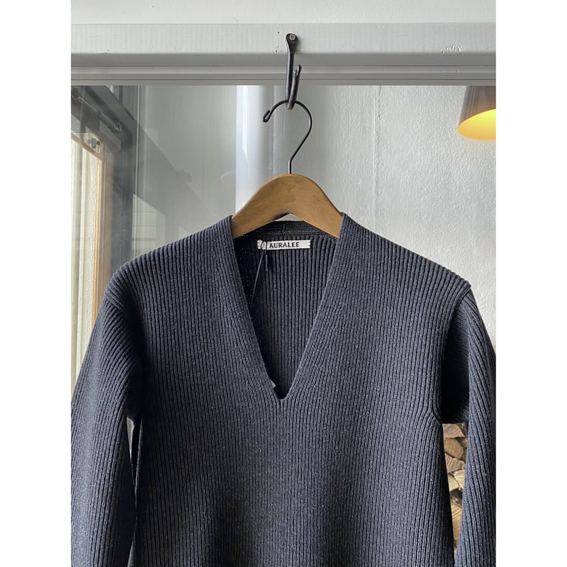 AURALEE SUPER FINE WOOL RIB KNIT ONE-PIECE A2 AURALEE SUPER FINE WOOL RIB KNIT ONE-PIECE A2
