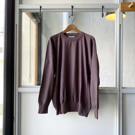 AURALEE SUPER HIGH GAUGE SWEAT BIG P/O (Mens)  A20SP01NU