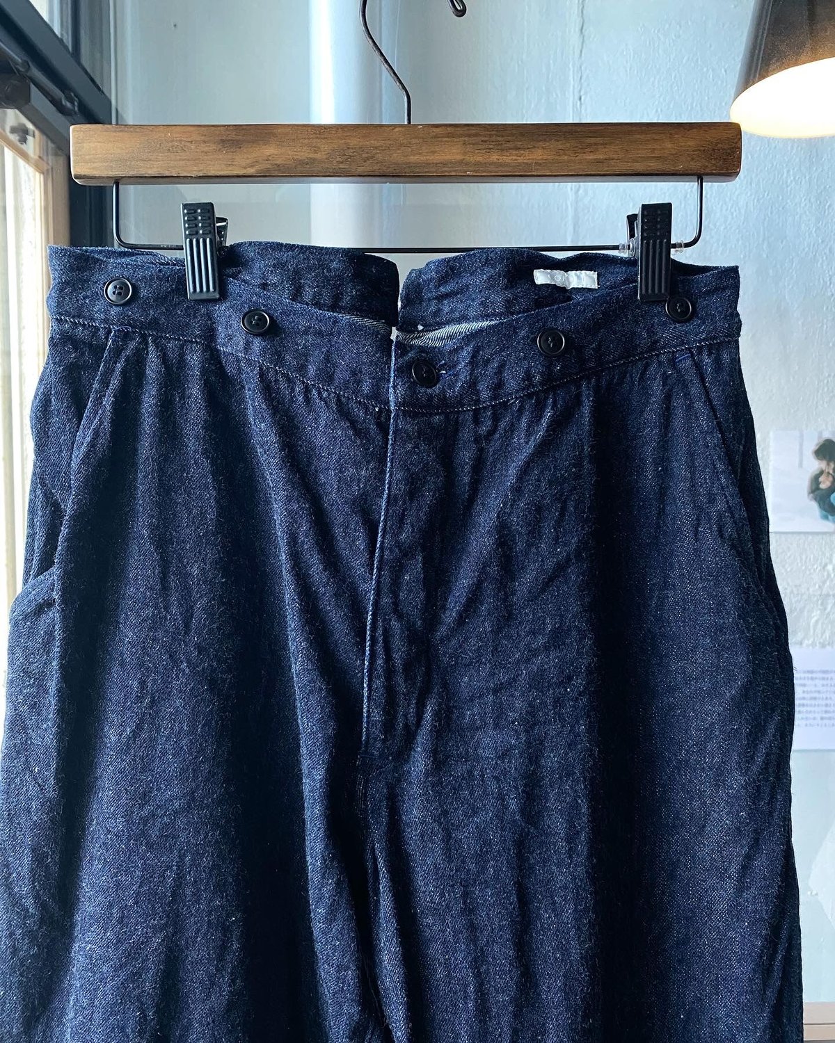 comoli コモリ　デニムオーバーパンツ　サイズ1 COMOLI (コモリ) デニム 5Pパンツ