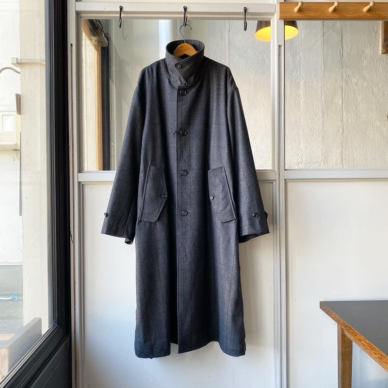 stein INVERTED PLEATS BALMACAAN COAT - ST.4 stein INVERTED PLEATS BALMACAAN COAT - ST.4