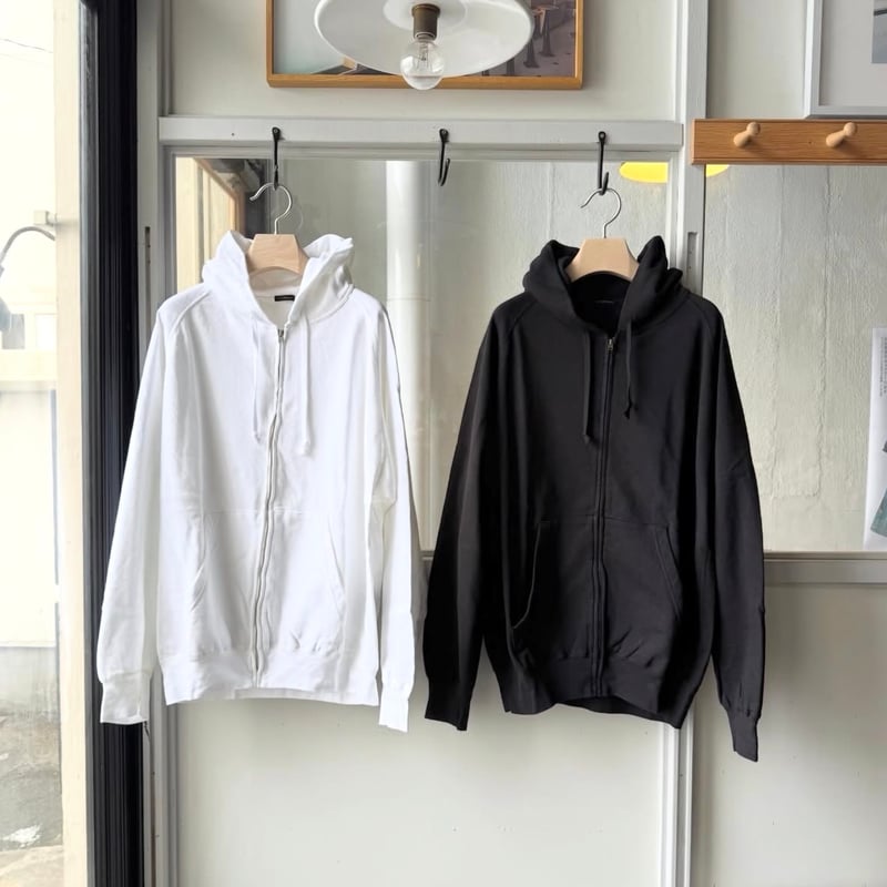 【上下セット】25SS comoli LWコットン裏毛ジップパーカ、パンツ　2 COMOLI (コモリ) LWコットン裏毛 ジップパーカ