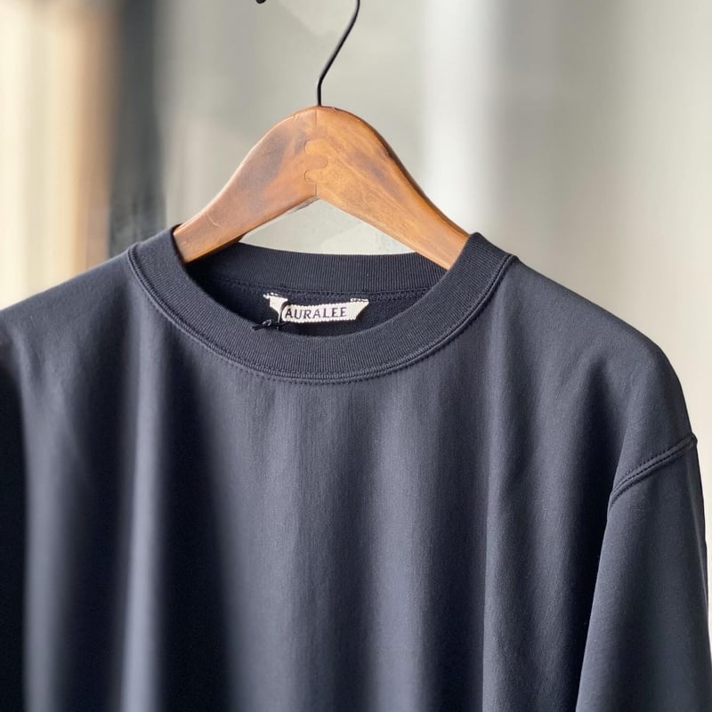 AURALEE ELASTIC HIGH GAUGE SWEAT P/O | Less H AURALEE ELASTIC HIGH GAUGE SWEAT P/O | Less H