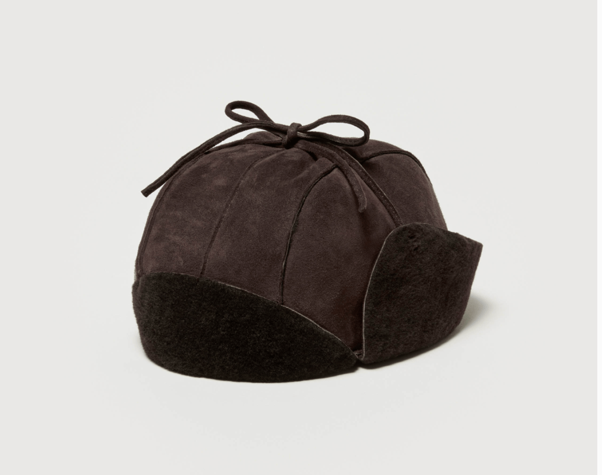 新品 auralee 耳当て付き メルトンキャップ ニット キャップ ハット