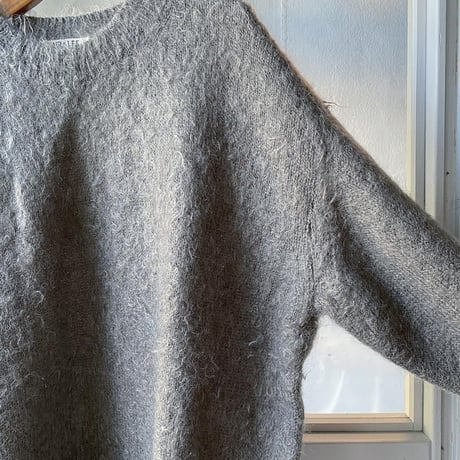AURALEE   BRUSHED SUPER KID MOHAIR KNIT P/O   A21AP01KM (mens)