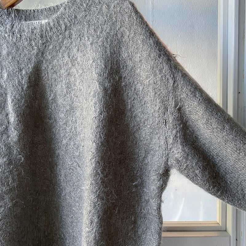 AURALEE BRUSHED SUPER KID MOHAIR KNIT P/O A AURALEE BRUSHED SUPER KID MOHAIR KNIT P/O A
