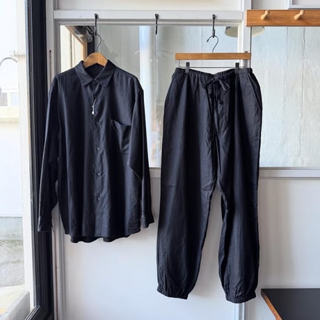 COMOLI　カシミヤシルク 製品染シャツ