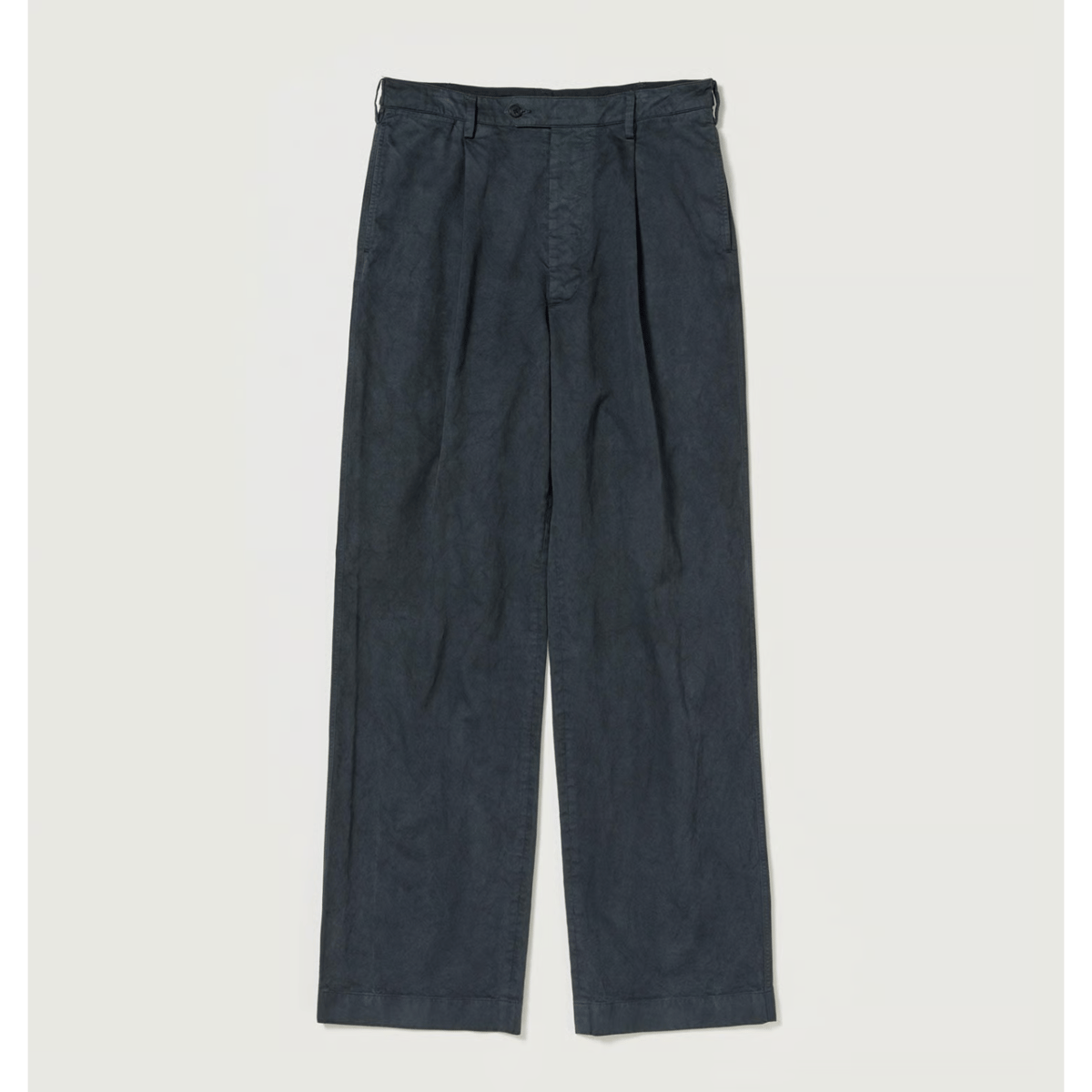 AURALEE GARMENT-DYED FINX LIGHT CHINO ONE-TUCK