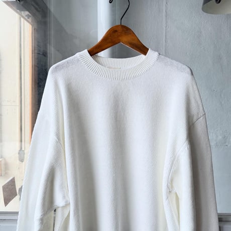 COMOLI　7G クルーネックニット