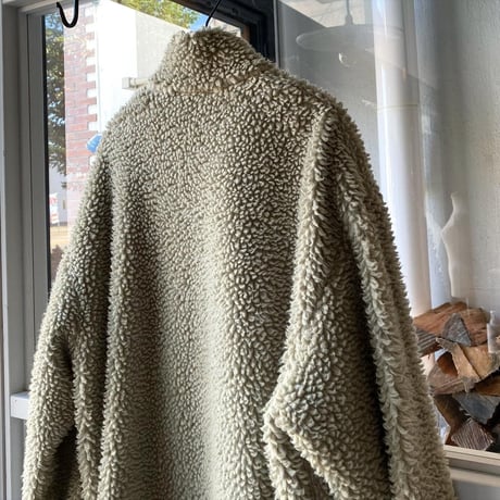 ssstein      WOOL BOA ZIP LONG JACKET  - ST.418
