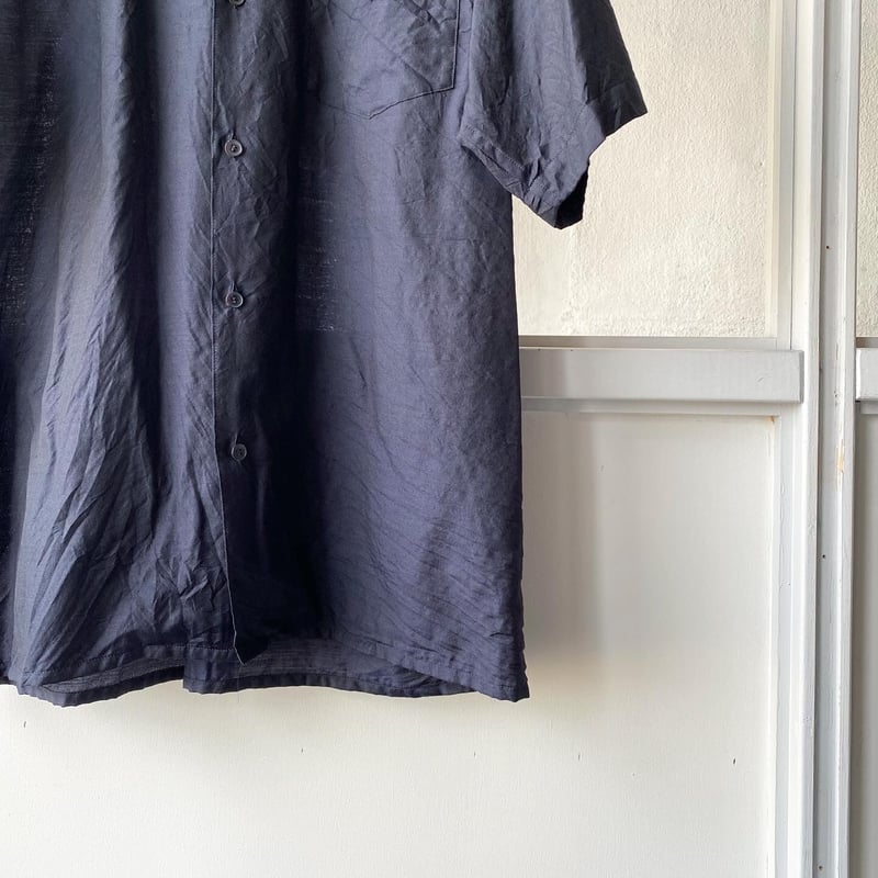 COMOLI ウールシルク 半袖オープンカラーシャツ | Less Higashikawa COMOLI ウールシルク 半袖オープンカラーシャツ | Less Higashikawa