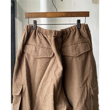 COMOLI 　KHAKI縮絨ウール 6Pパンツ