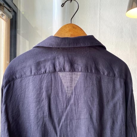 COMOLI　リネンツイル スキッパーシャツ