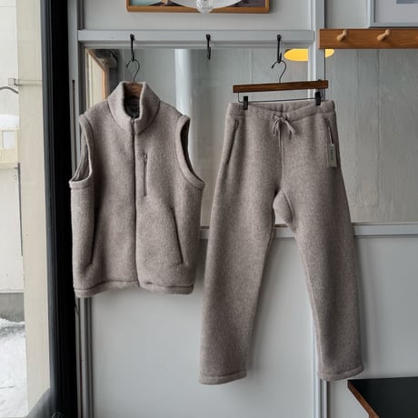 YAECA　[UNISEX] Natural Wool Fleece Vest