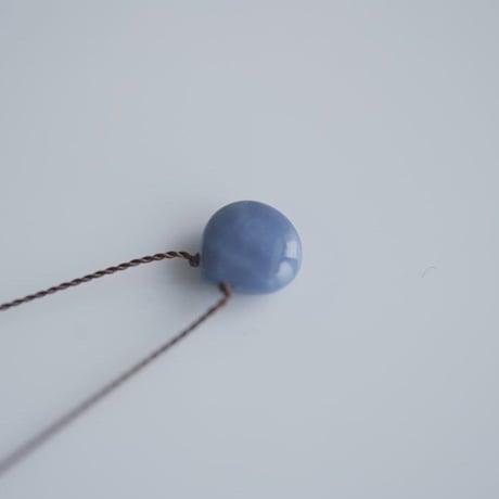 Margaret Solow 　 Smooth Blue Opal Necklace
