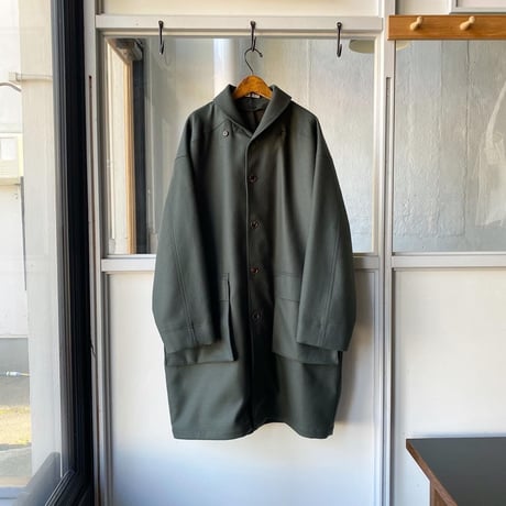 AURALEE 　LIGHT MELTON HOODED LINER COAT
