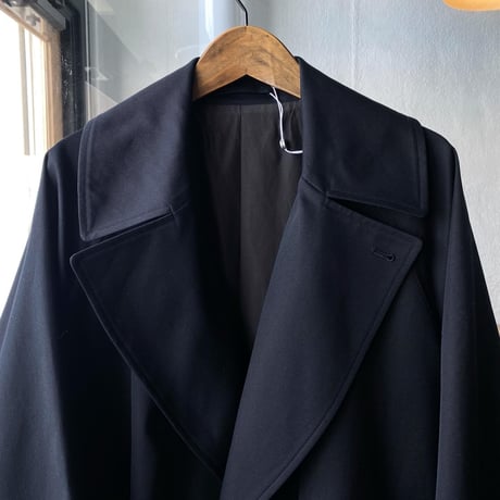 COMOLI　コットンギャバ　タイロッケンコート  （BLACK)