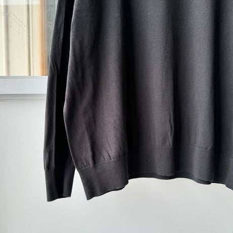 COMOLI　コットン クルーネックニット