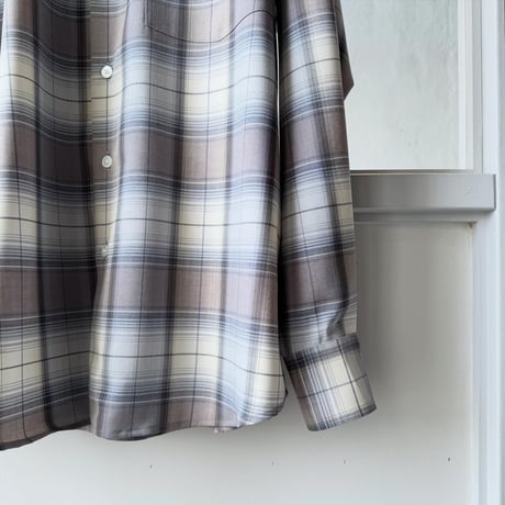 AURALEE　SUPER LIGHT WOOL CHECK SHIRT