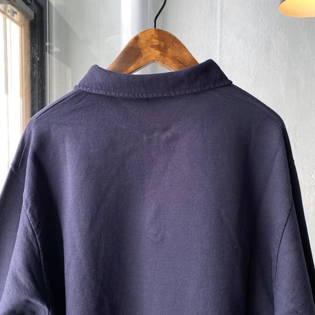 COMOLI  コットンシルクジャージ ハーフジップPO