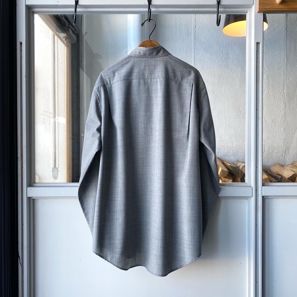 AURALEE SUPER FINE TROPICAL WOOL SHIRTS | Le