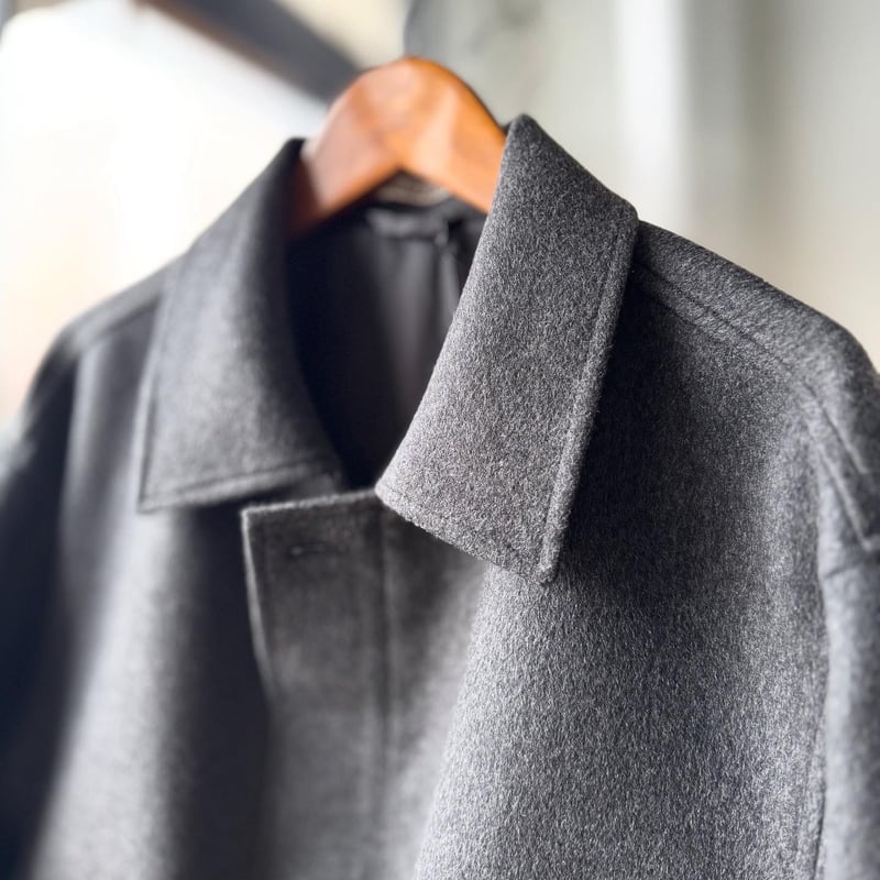 ジャケット・アウター AURALEE cashmere moleskin zip blouson Cashmere Moleskin Zip Blouson in Top Charcoal