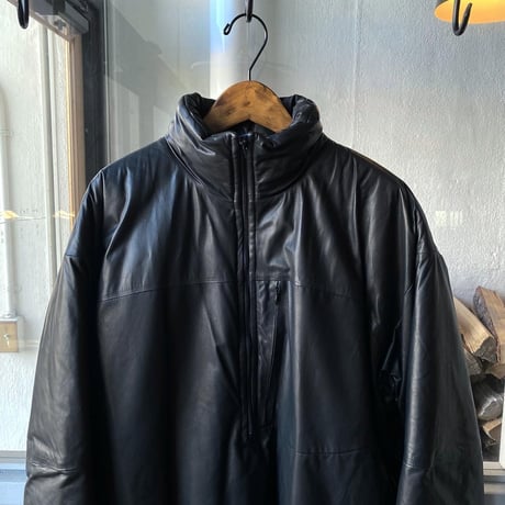 COMOLI　シープスキン ハーフジップ パフジャケット