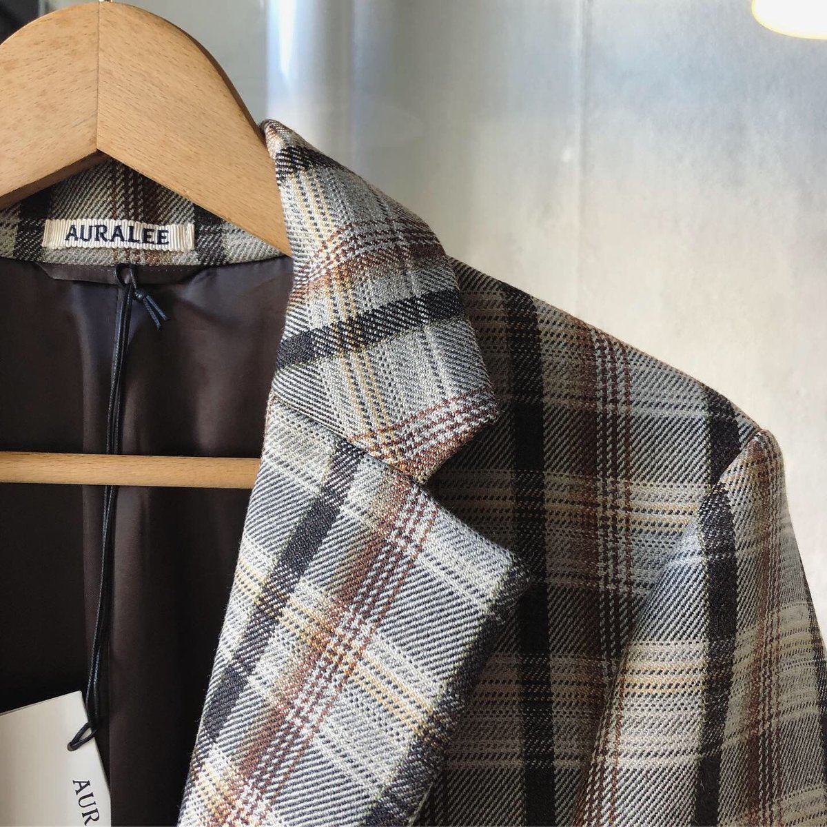 ジャケット・アウター AURALEE DOUBLE FACECHECKCHESTERFIELDCOAT fit=scale-down,w=1200
