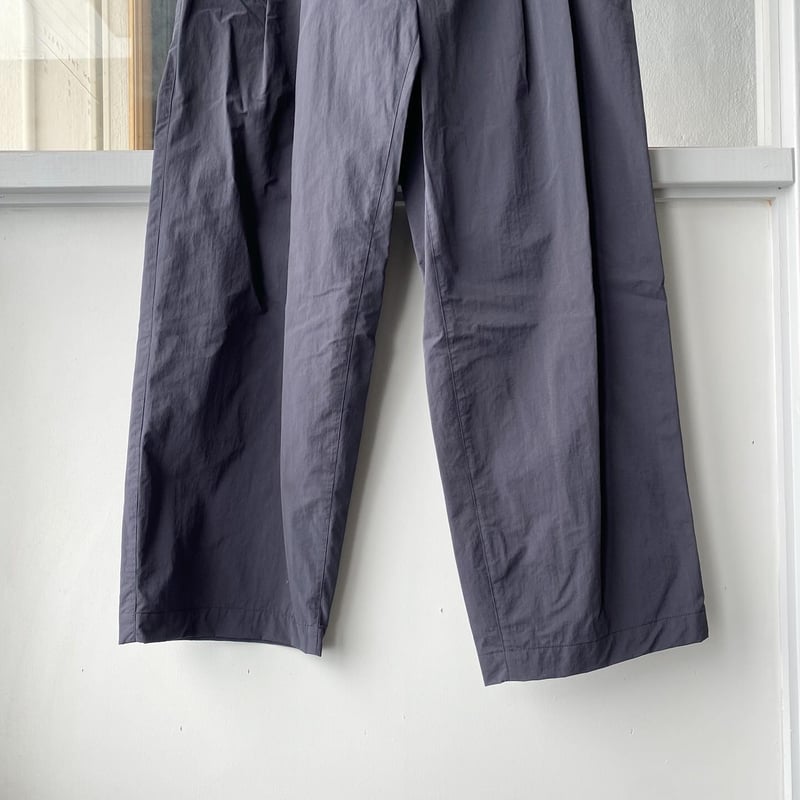 ssstein WINDPROOF NYLON WIDE EASY TROUSERS -