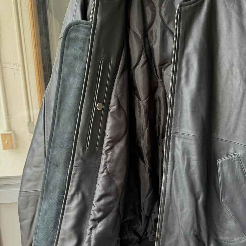 ssstein LEATHER FLIGHT JACKET | Less Higashi ssstein LEATHER FLIGHT JACKET | Less Higashi
