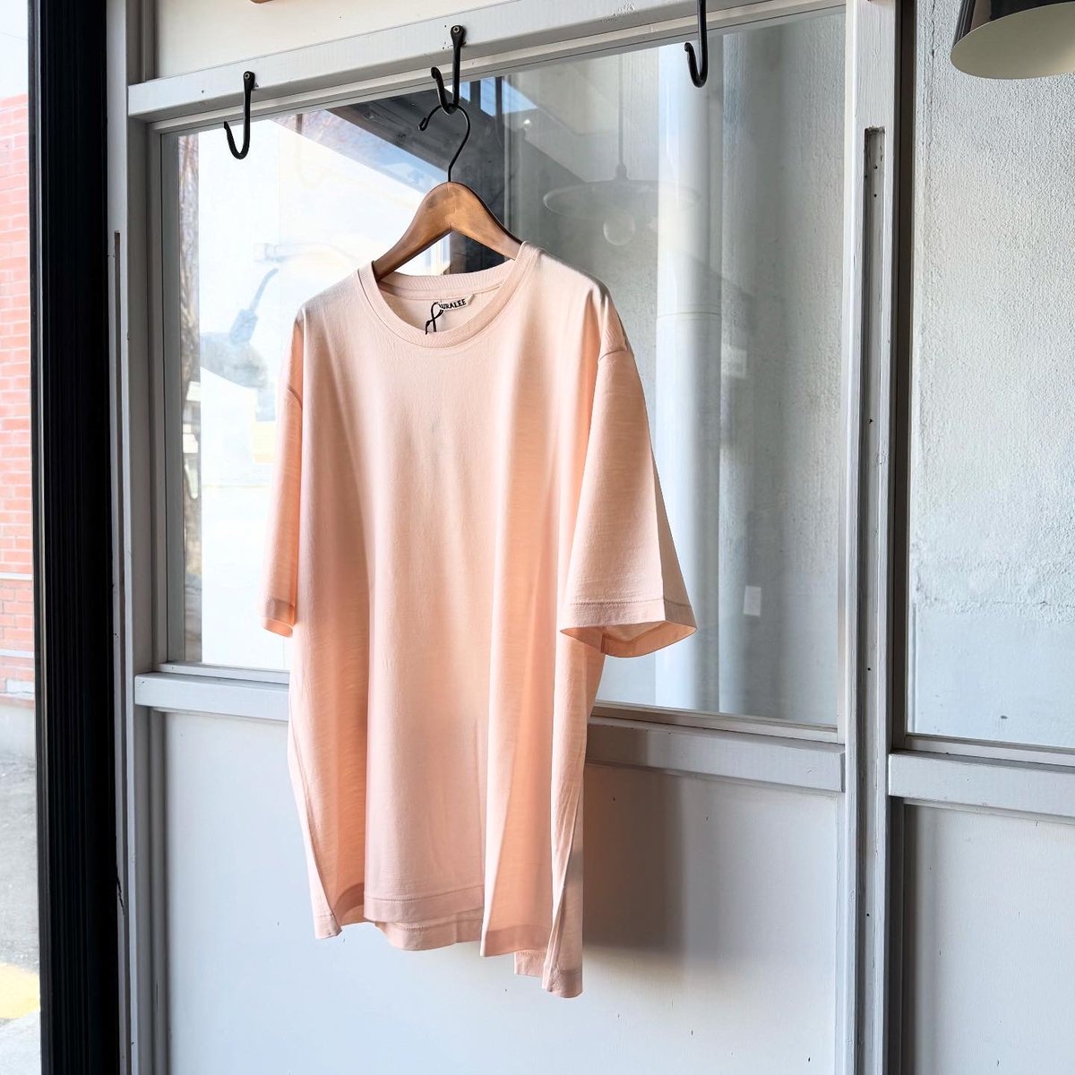 AURALEE SUPER SOFT WOOL JERSEY TEE | Less Higa