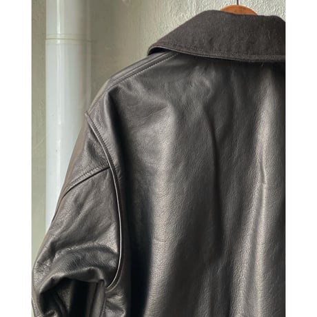 COMOLI   レザーショールカラーコート