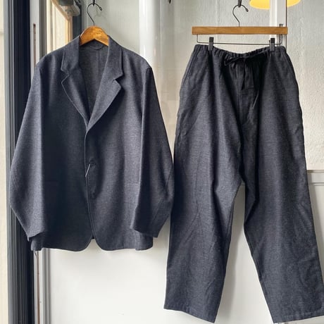 COMOLI　カシミヤシルク ドローストリング パンツ