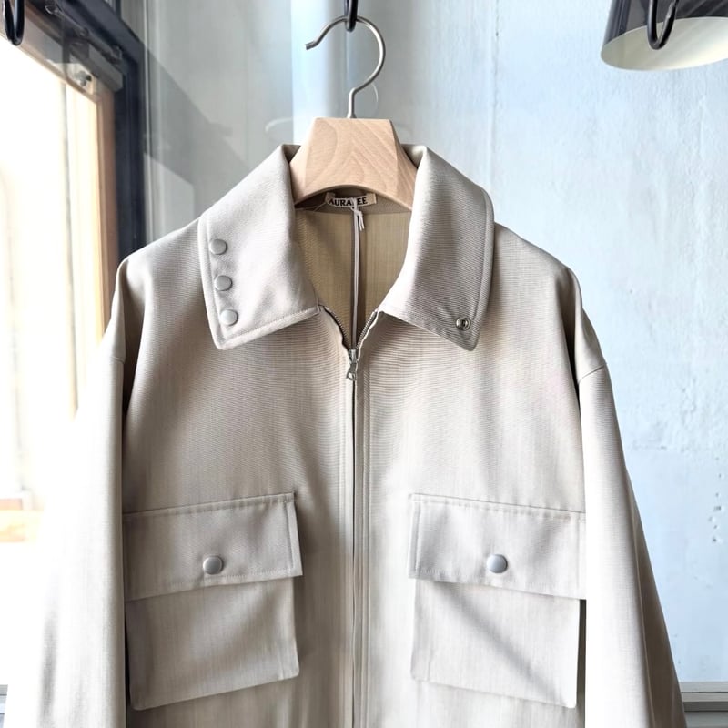 AURALEE WOOL MAX CANVAS BLOUSON | Less Higashi