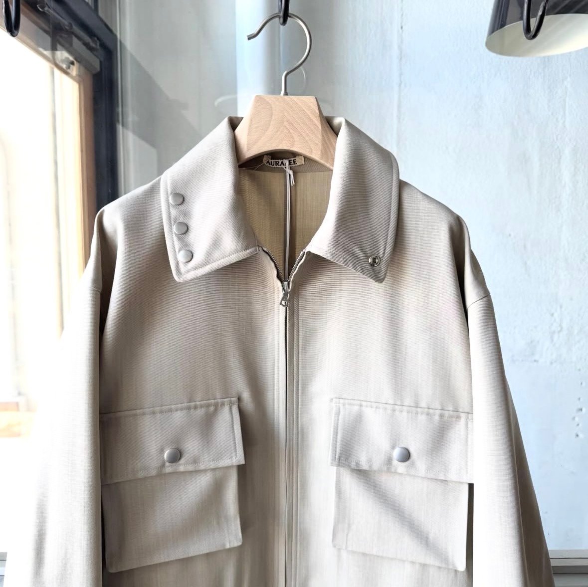 AURALEE WOOL MAX CANVAS BLOUSON | Less Higashi