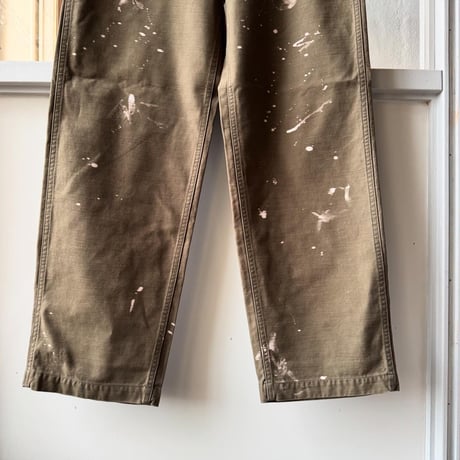 AURALEE　WASHED BAGGY SATIN BLEACHED BAKER PANTS