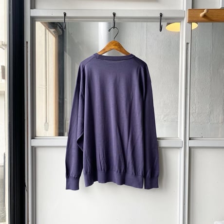 COMOLI　18G クルーネックニット