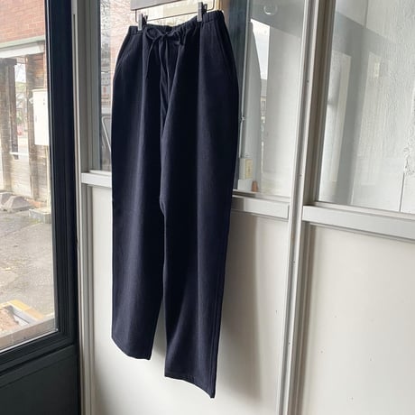 COMOLI　リファインウール ドローストリングパンツ