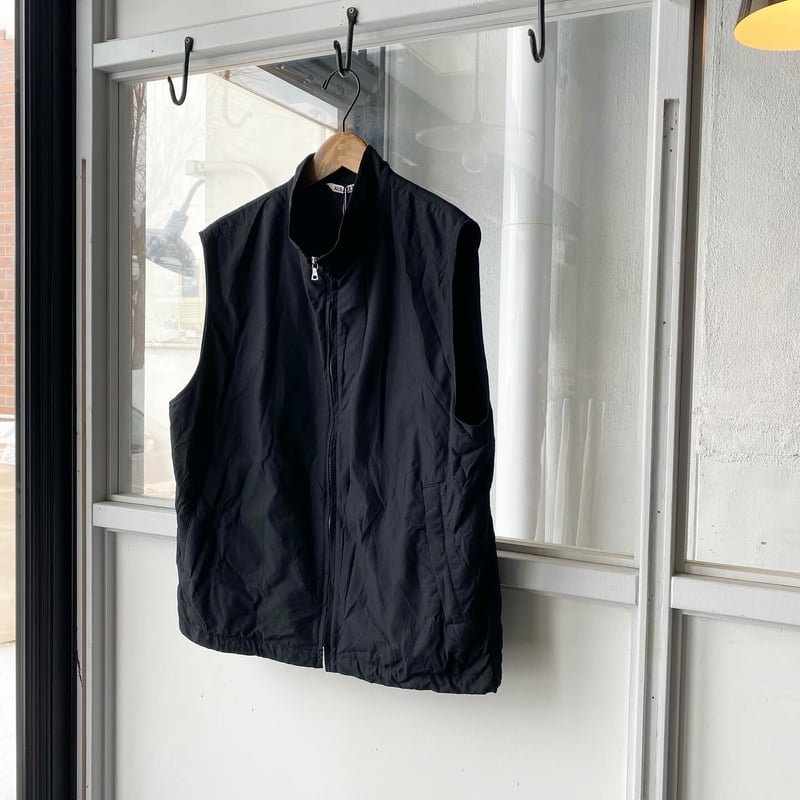 AURALEE HIGH COUNT WOOL POPLIN VEST | Less Hig