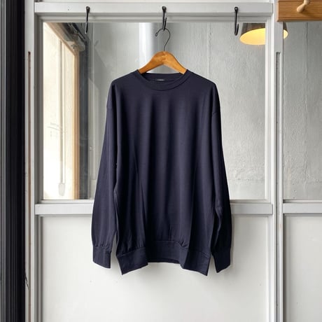 COMOLI  サマーウール 長袖クルー