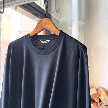 AURALEE　WOOL SOFT JERSEY L/S TEE