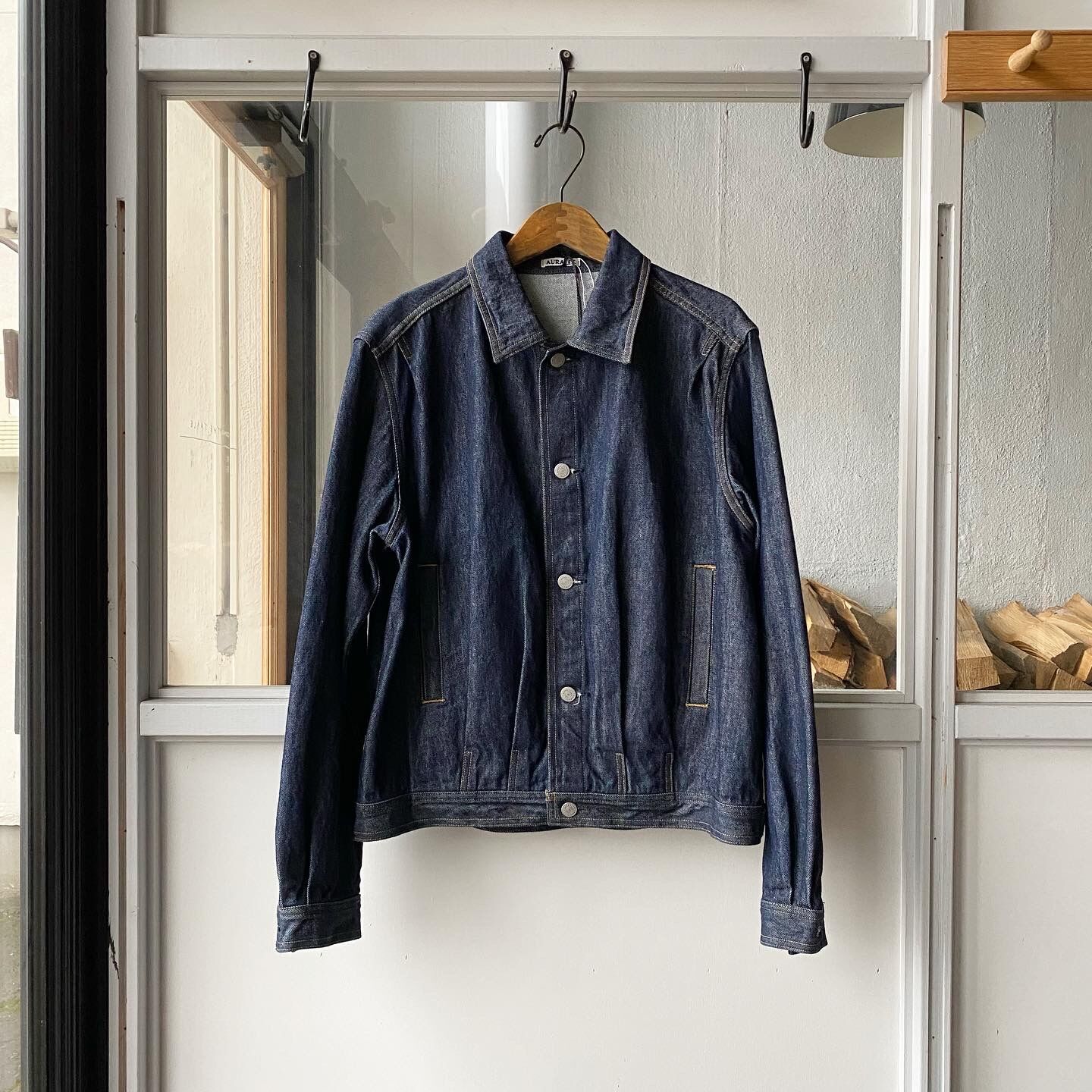 ジャケット・アウター AURALEE WASHED HARD TWIST DENIM BLOUZON original