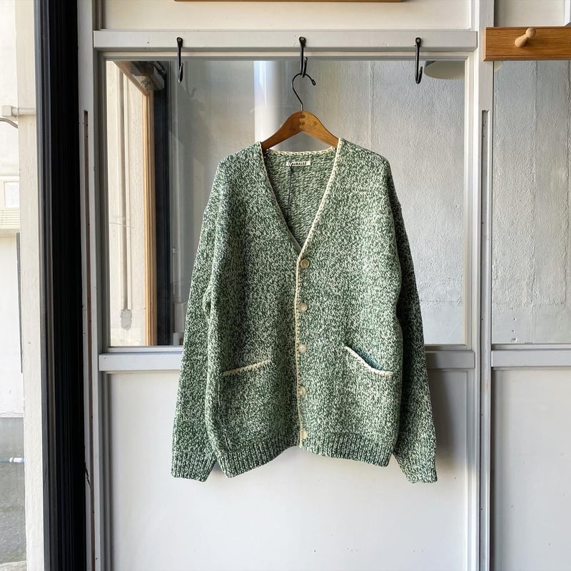 23AW AURALEE サイズ4 シルク ウール ミックスニット カーディガン AURALEE / Silk Wool Camel Mix Knit Cardigan | twelve