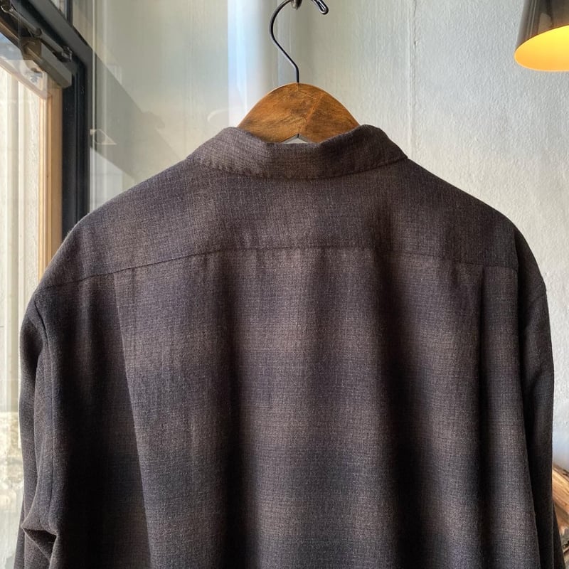COMOLI ウールチェック オープンカラーシャツ | Less Higashikawa COMOLI ウールチェック オープンカラーシャツ | Less Higashikawa