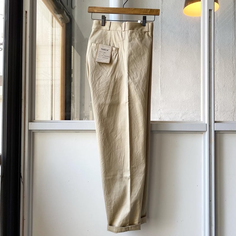 ヤエカ　チノパンツ　美品 YAECA - YAECA ワイドテーパードチノ 定価20900円 176201 サイズ