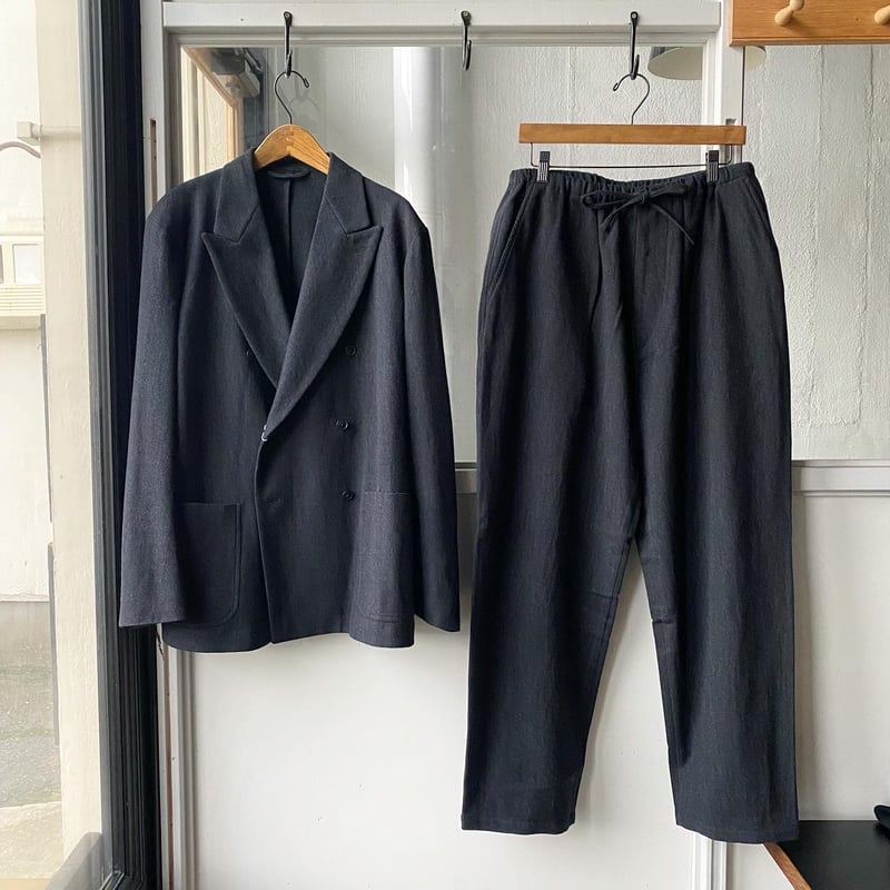 COMOLI リファインウール ドローストリングパンツ | Less COMOLI リファインウール ドローストリングパンツ | Less