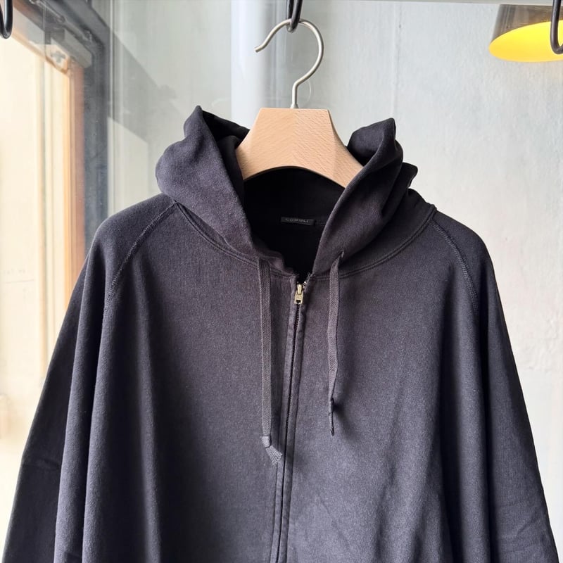 COMOLI2025SS LWコットン裏毛ジップパーカ　3 COMOLI (コモリ) コットン裏毛 ジップパーカ