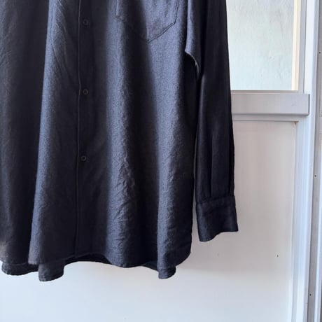 COMOLI　カシミヤシルク 製品染シャツ