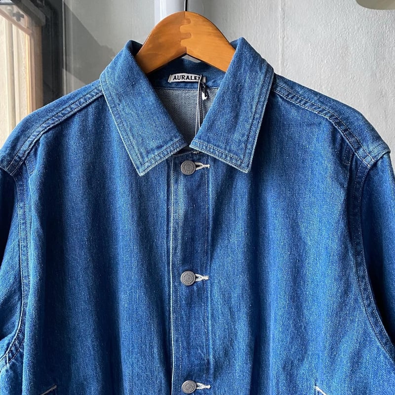 AURALEE SELVEDGE LIGHT DENIM BLOUSON | Less AURALEE SELVEDGE LIGHT DENIM BLOUSON | Less