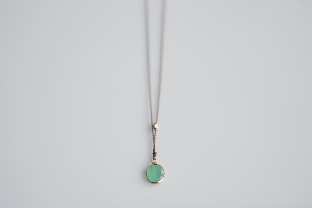 Margaret Solow Enclosed Emerald Cabochon Nec